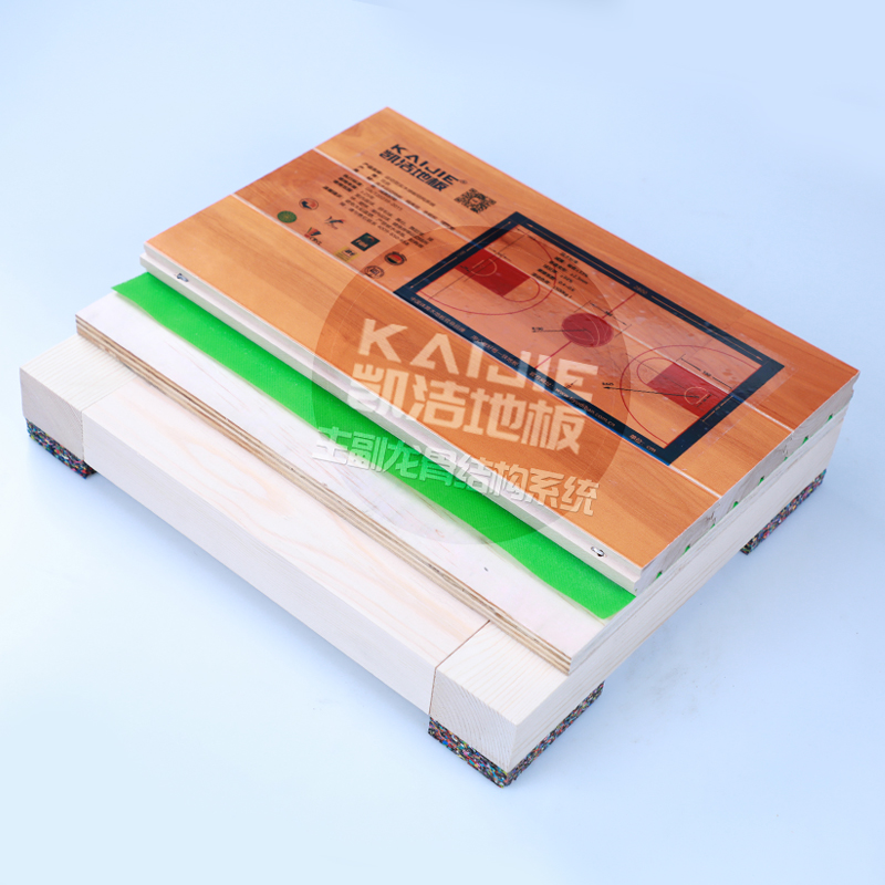 實木運動地板主副龍骨結構