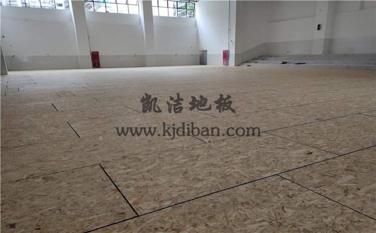 四川綿陽實驗中學體育館木地板項目-凱潔實木運動地板廠家